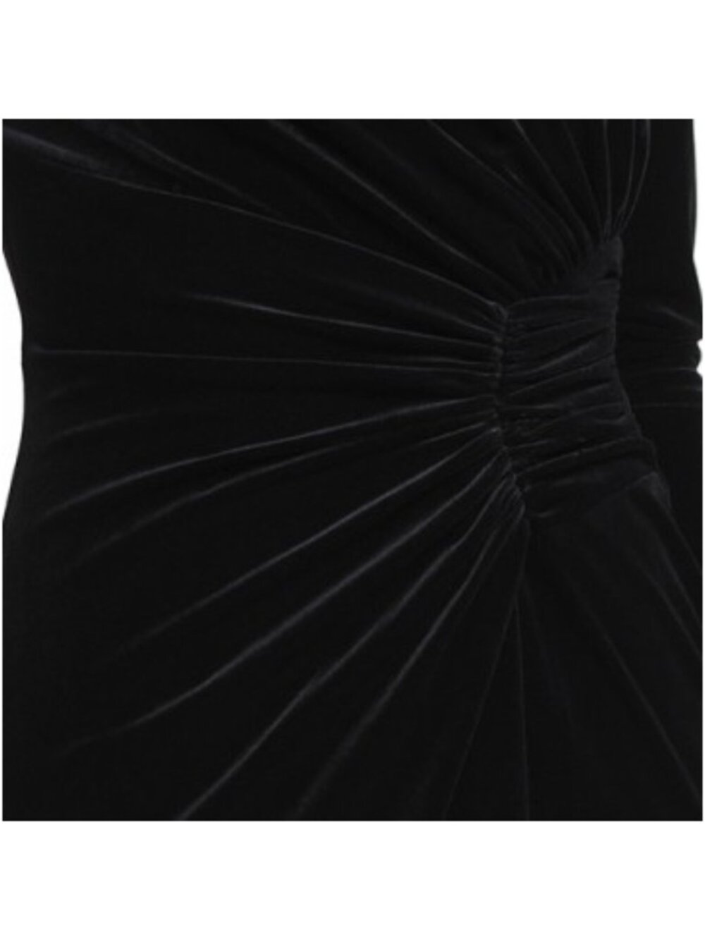 XSCAPE Side Ruffle Velvet Gown - Picture 4 of 4